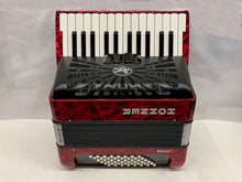 Load image into Gallery viewer, Hohner Bravo II 48 Piano Accordion MM 26 Key 48 Bass - Red (Used)
