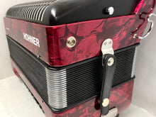 Load image into Gallery viewer, Hohner Bravo II 48 Piano Accordion MM 26 Key 48 Bass - Red (Used)