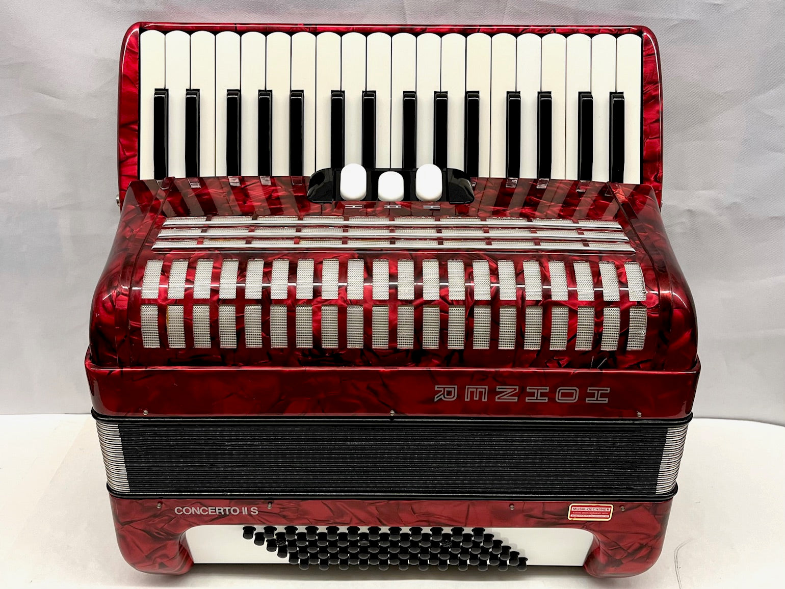 ピアノ式アコーディオン HOHNER／ホーナー CONCERTO II Hohner Concerto II S Piano Accordion MM 34 Key 72 Bass - Red