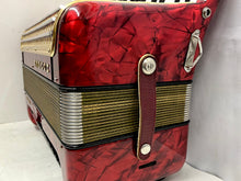 Load image into Gallery viewer, Hohner Concerto III Piano Accordion LMM 34 Keys 72 Bass - Red