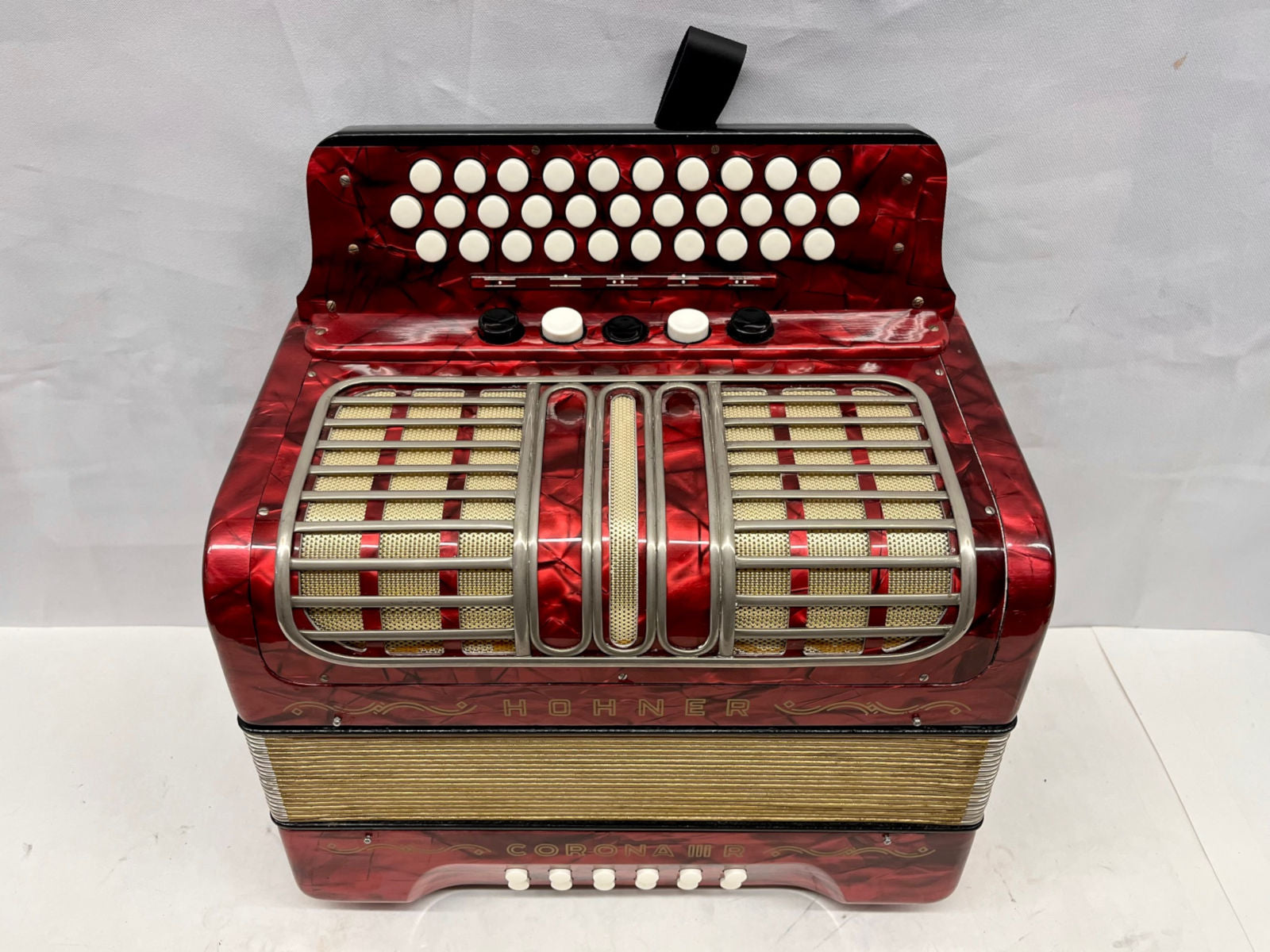 Hohner Corona III R Diatonic Button Accordion GCF LMM 3 Row 12