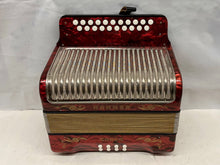 Load image into Gallery viewer, Hohner Corso Diatonic Button Accordion CF MMM 2 Row 8 Bass - Red
