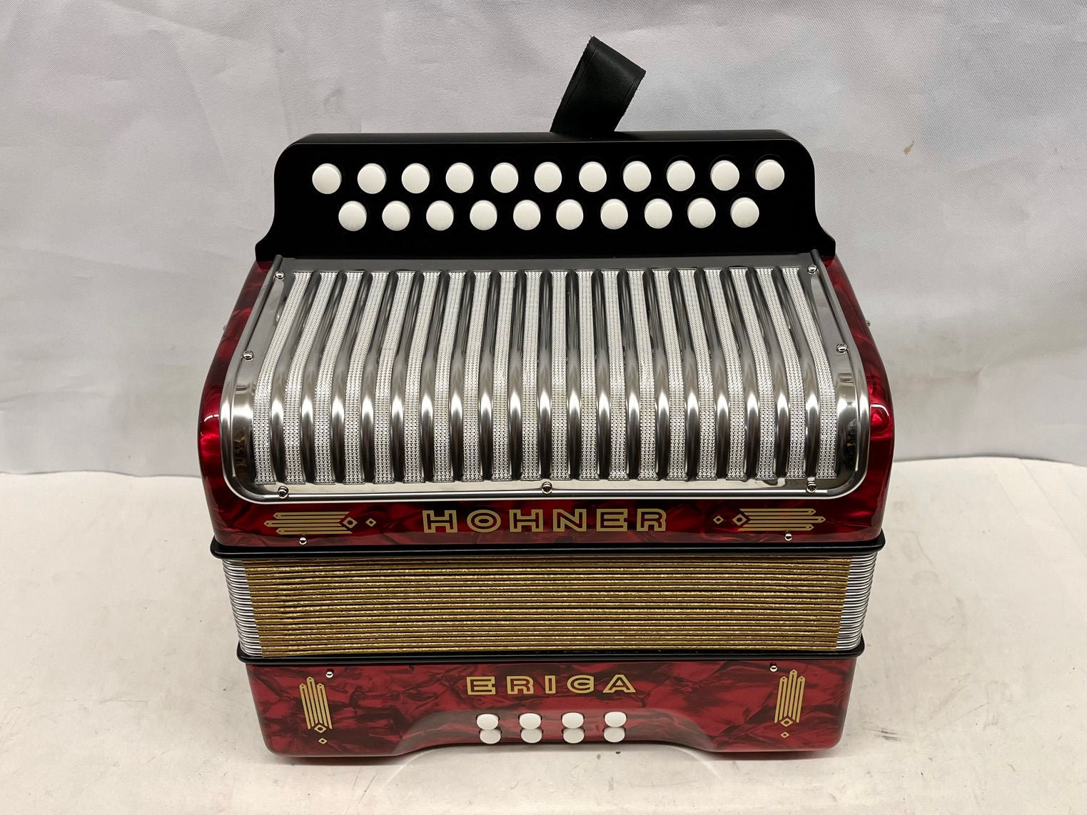 Hohner Erica Diatonic Button Accordion AD 2 Row 8 Bass Demo