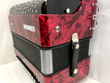 Load image into Gallery viewer, Hohner Nova II 60 A Chromatic Accordion C System MM 4 Row 60 Bass - Red