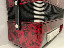 Load image into Gallery viewer, M Mbat Chromatic Accordion B System MM 5 Row 60 Bass - Red