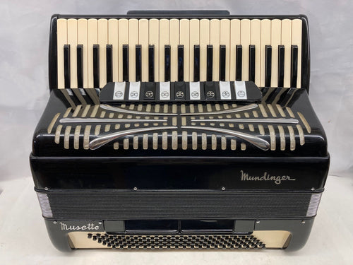 Mundinger Musette Piano Accordion LMMM 41 Key 120 Bass - Black