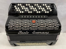 Load image into Gallery viewer, Paolo Soprani Internazionale II Chromatic Button Accordion C System LMMM 5 Row 120 Bass - Black