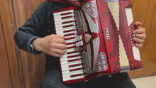 Load and play video in Gallery viewer, Titan (Titano) Piano Accordion LM 37 Key 48 Bass - Red
