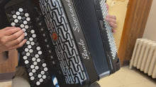 Load and play video in Gallery viewer, Paolo Soprani Internazionale II Chromatic Button Accordion C System LMMM 5 Row 120 Bass - Black