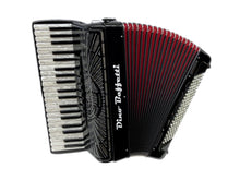 Load image into Gallery viewer, Dino Baffetti Professional II Piano Accordion LMM 41 Key 120 Bass - Black and Decorated