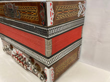 Load image into Gallery viewer, Vokal Marjan Steirische Diatonic Button Accordion BEA LMM 3 Row 11 Bass (Helikon) - Wood Finish