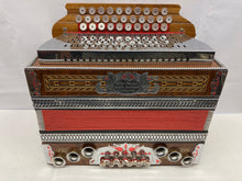 Load image into Gallery viewer, Vokal Marjan Steirische Diatonic Button Accordion BEA LMM 3 Row 11 Bass (Helikon) - Wood Finish