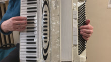 Load and play video in Gallery viewer, Pigini Special Piano Accordion LMM 39 Key 120 Bass -White
