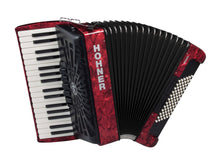 Load image into Gallery viewer, Hohner Bravo III 72 Paino Accordion LMM 34 Key 72 Bass - Red