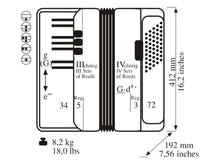 Load image into Gallery viewer, Weltmeister Achat Piano Accordion LMM 34 Keys 72 Bass