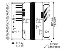 Load image into Gallery viewer, Weltmeister Saphir Piano Accordion 41 Key 120 Bass