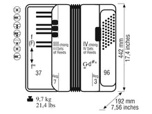 Load image into Gallery viewer, Weltmeister Topas III Piano Accordion LMM 37 Keys 96 Bass