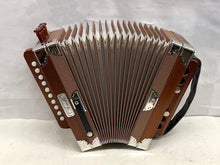 Load image into Gallery viewer, Hohner Ariette Cajun Diatonic Button Accordion C (Do) 1 Row 2 Bass - Wood Finish
