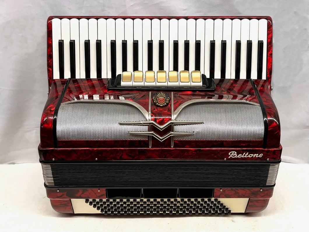 Beltone Piano Accordion LMM 41 Keys 120 Bass - Red