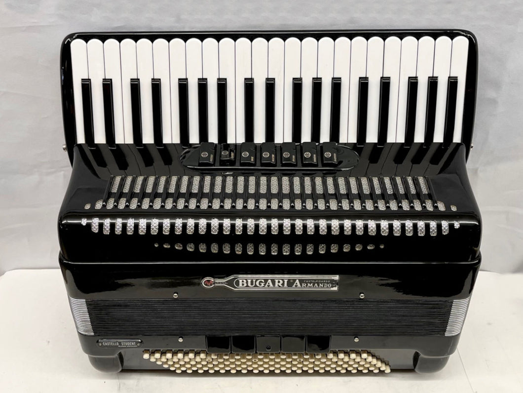 Bugari Armando Castello Student Piano Accordion LMH 41 Key 120 Bass - Black
