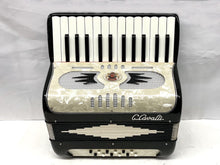 Load image into Gallery viewer, C. Cavalli Piano Accordion MM 25 Key 12 Bass - Black and Cream
