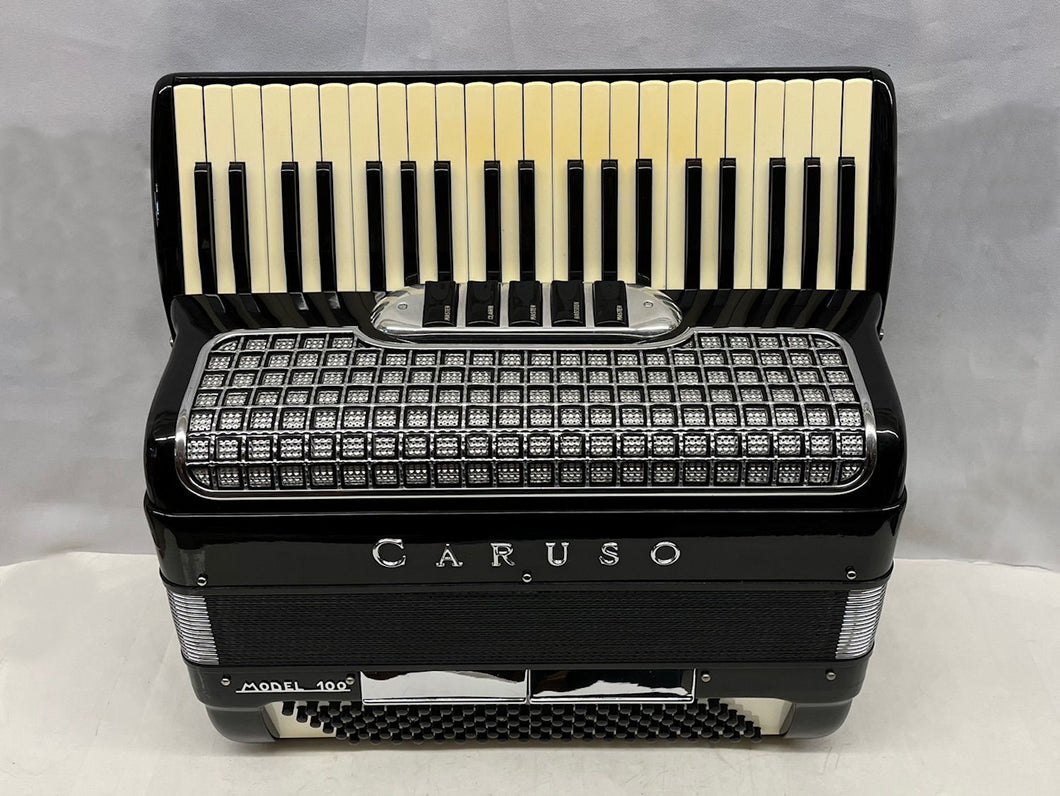 Caruso Model 100 Piano Accordion LM 41 Keys 120 Bass - Black