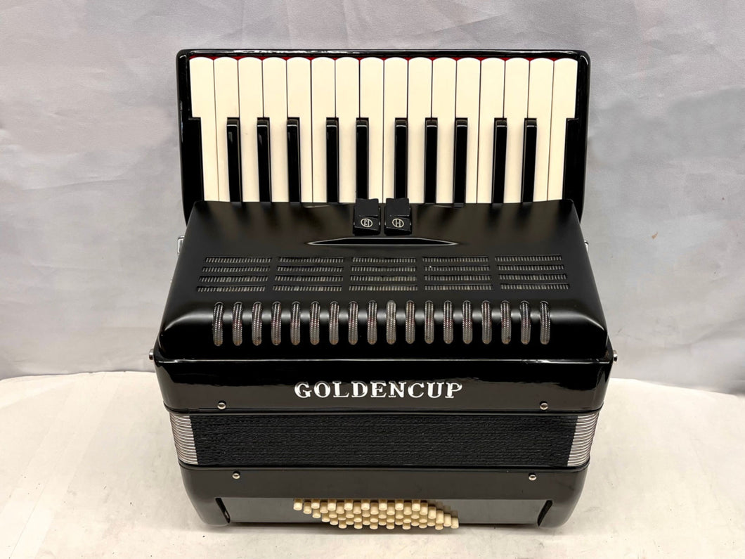 Golden Cup Piano Accordion MM 26 Key 48 Bass - Black