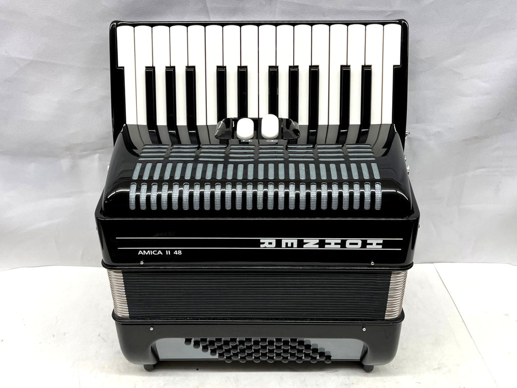 Hohner Amica II 48 Piano Accordion MM 26 Key 48 Bass - Black (Used