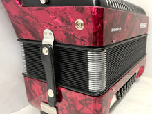 Load image into Gallery viewer, Hohner Bravo II 48 Piano Accordion MM 26 Key 48 Bass - Red (Used)
