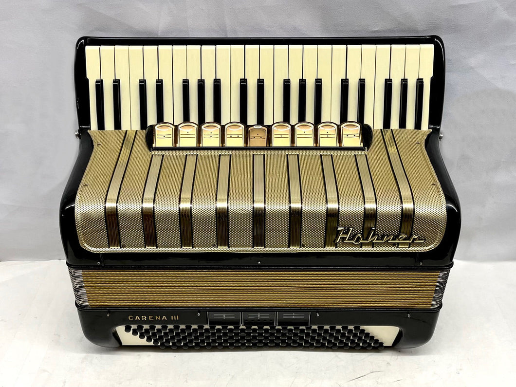 Hohner Carena III Piano Accordion LMM 41 Keys 120 Bass - Black