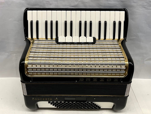 Hohner Concerto III Piano Accordion LMM 34 Keys 72 Bass - Black