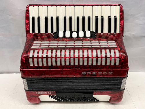 Hohner Concerto III S 72 Piano Accordion LMM 34 Keys 72 Bass - Red