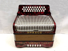 Load image into Gallery viewer, Hohner Corona II Classic Diatonic Button Accordion GCF MM 3 Row 12 Bass - Used
