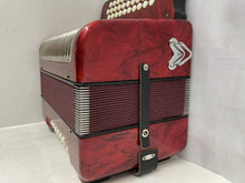 Load image into Gallery viewer, Hohner Corona II Diatonic Button Accordion GCF MM 3 Row 12 Bass - Red
