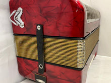 Load image into Gallery viewer, Hohner Corona II Diatonic Button Accordion GCF MM 3 Row 12 Bass - Red

