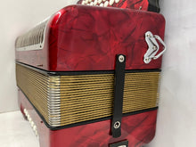 Load image into Gallery viewer, Hohner Corona II Diatonic Button Accordion GCF MM 3 Row 12 Bass - Red
