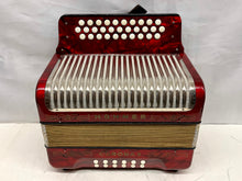 Load image into Gallery viewer, Hohner Corona II Diatonic Button Accordion GCF MM 3 Row 12 Bass - Red
