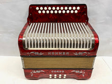 Load image into Gallery viewer, Hohner Corso Diatonic Button Accordion GC MMM 2 Row 8 Bass - Red
