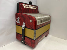 Load image into Gallery viewer, Hohner Corso Diatonic Button Accordion GC MMM 2 Row 8 Bass - Red
