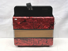 Load image into Gallery viewer, Hohner Corso Diatonic Button Accordion GC MMM 2 Row 8 Bass - Red
