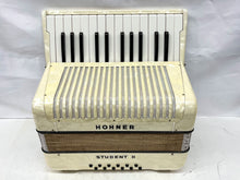 Load image into Gallery viewer, Hohner Student II Piano Accordion MM 26 Key 12 Bass - White
