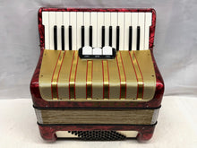 Load image into Gallery viewer, Hohner Student V Piano Accordion MM 26 Keys 48 Bass - Red and Gold
