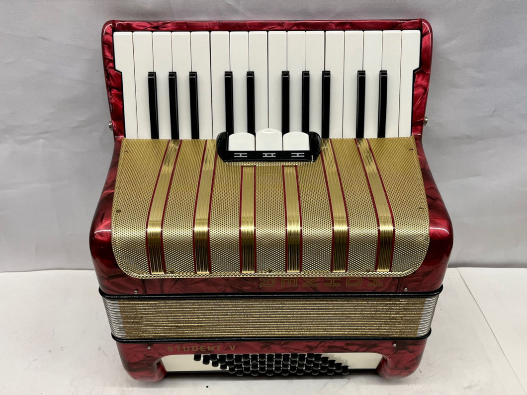 Hohner Student V Piano Accordion MM 26 Keys 48 Bass - Red