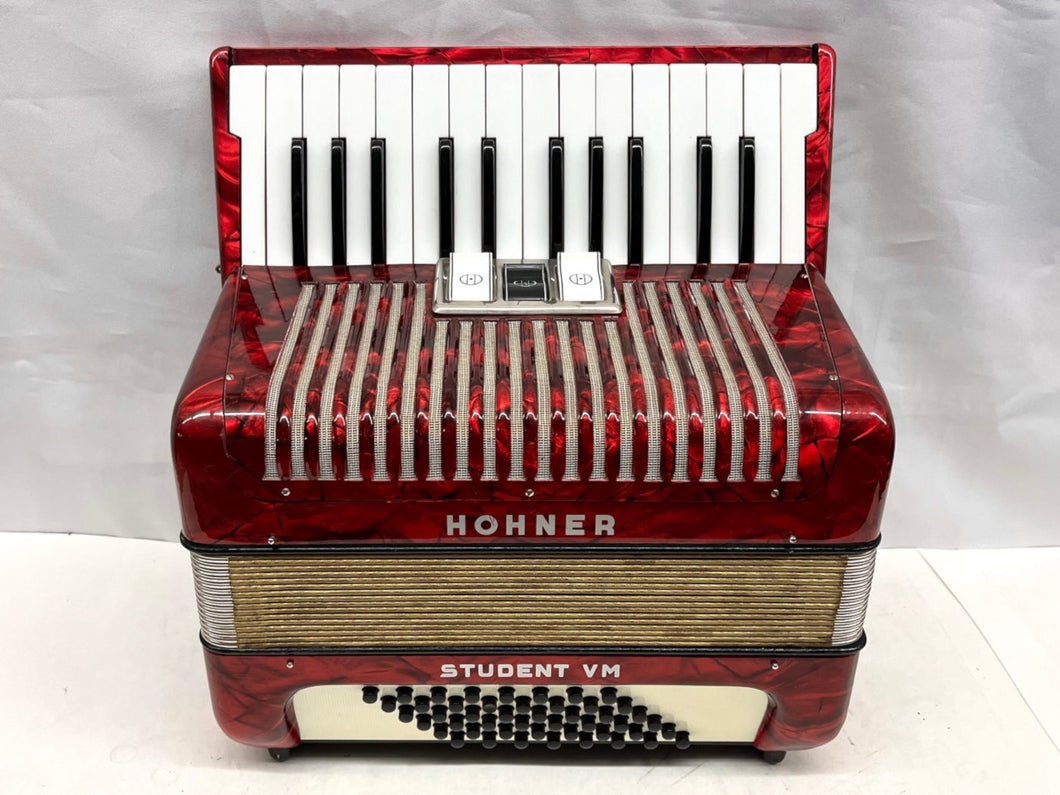 Hohner Student VM Piano Accordion MM 26 Key 48 Bass - Red