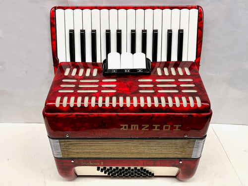 Hohner Studioso II Piano Accordion MM 26 Keys 48 Bass - Red