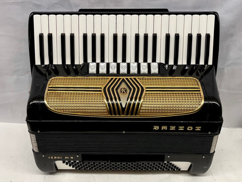 Hohner Verdi III N Piano Accordion LMM 41 Keys 120 Bass - Black