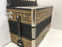 Load image into Gallery viewer, Hohner Vienna Diatonic Button Accordion C (Do) 1 Row 4 Bass - Black and Gold
