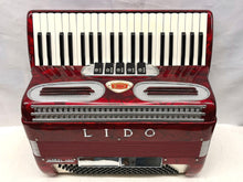 Load image into Gallery viewer, Lido Model 100 Piano Accordion LM 41 Key 120 Bass - Red
