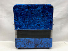 Load image into Gallery viewer, M Mbat Chromatic Accordion B System MM 3 Row 8 Bass - Blue
