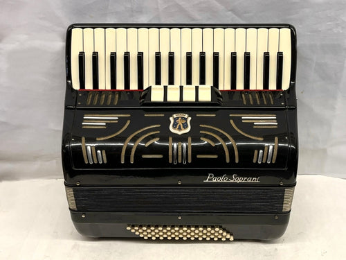 Paolo Soprani Italia Piano Accordion LMM 34 Keys 60 Bass - Black